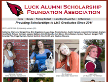 Tablet Screenshot of luckscholarships.org
